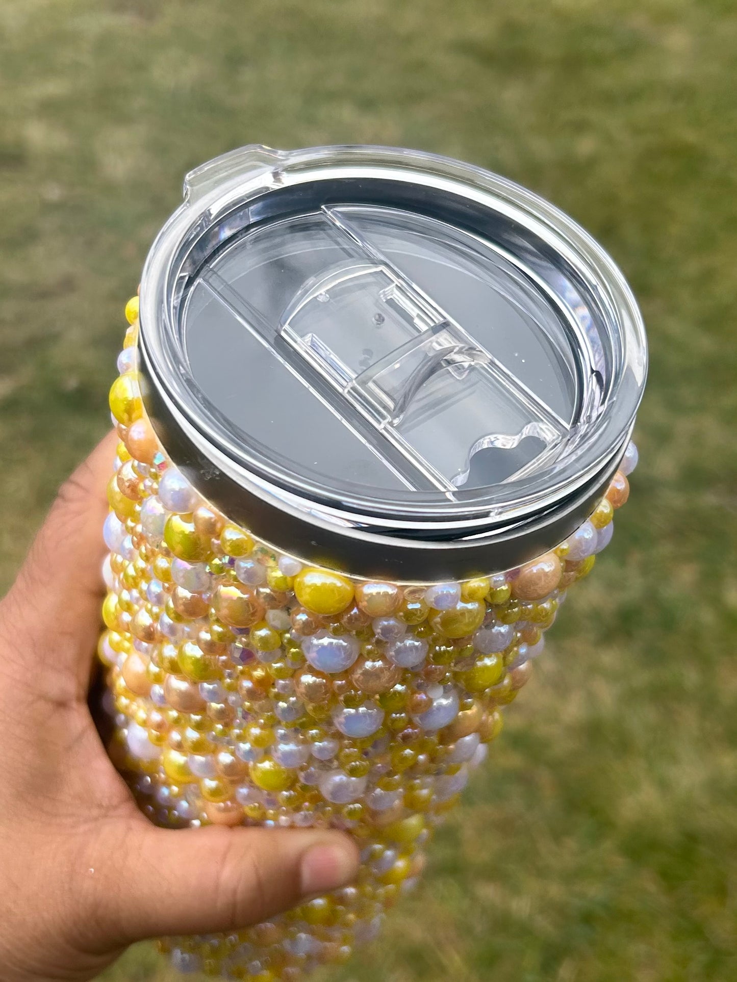 30oz Tumbler - Lovely Lemonade with Ice and Lemon Slice Lid