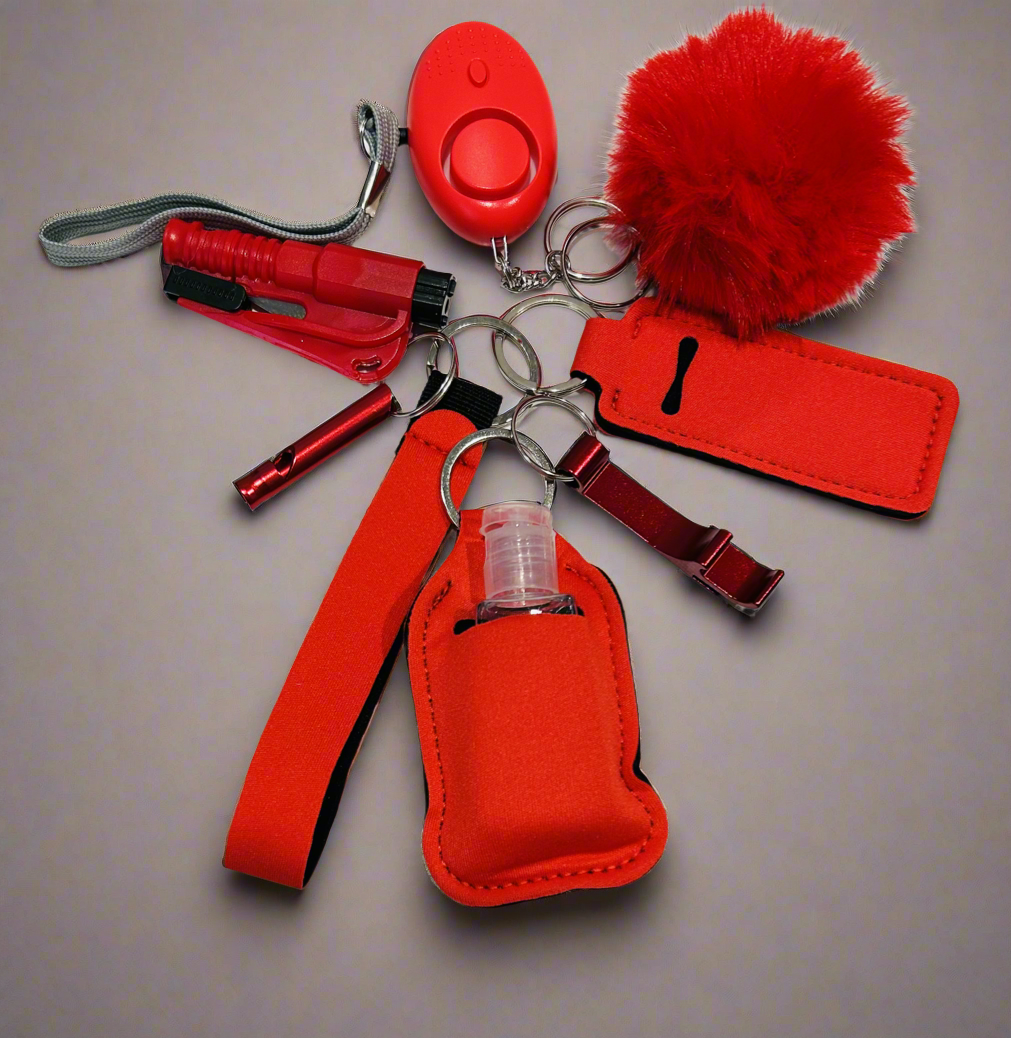 Safety Keychain Sets - 8 pcs